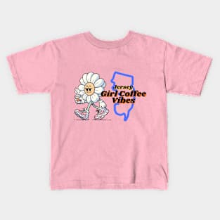 Jersey Girl Coffee Vibes Kids T-Shirt